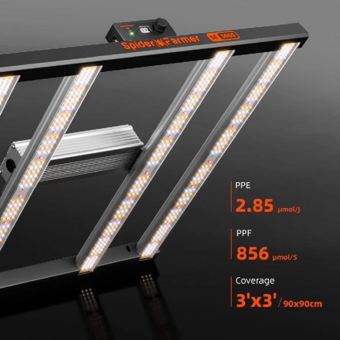 2025 New Version | Spider Farmer® SE3000 300W LED | Bluetooth & WiFi Smart APP Control